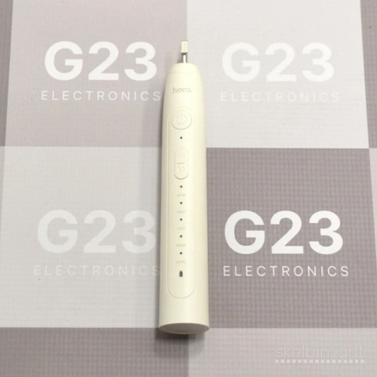 2254 Elektrinis dantų šepetėlis Hoco HP60 baltas WWW.G23.LT