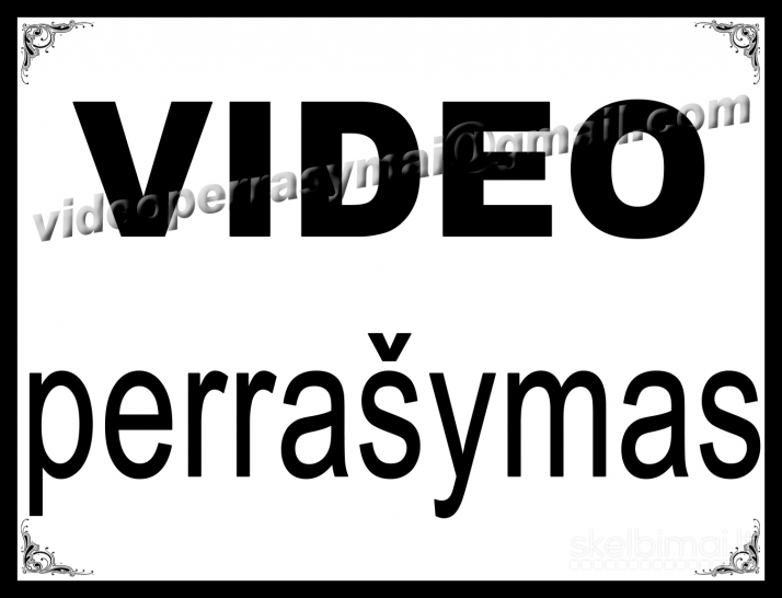 Video kasečių Dvd perrašymas į usb skaitmeninimas