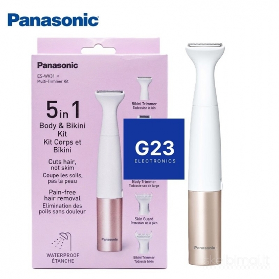 2260 Kūno ir bikinio trimeris Panasonic ES-WM31-P301 WWW.G23.LT