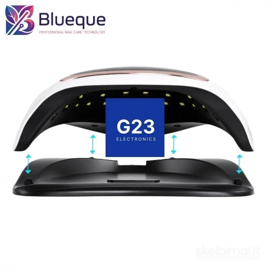 2261 UV LED nagų lempa Blueque V3 168 W WWW.G23.LT