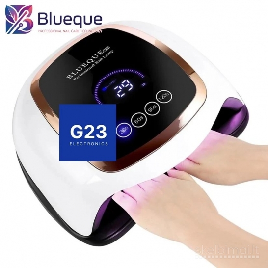 2261 UV LED nagų lempa Blueque V3 168 W WWW.G23.LT