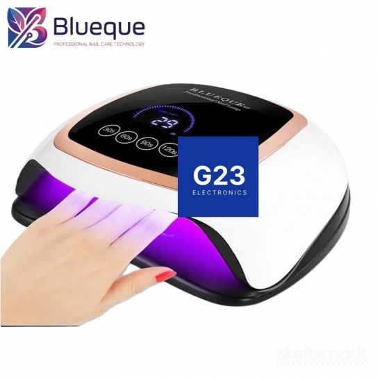 2261 UV LED nagų lempa Blueque V3 168 W WWW.G23.LT
