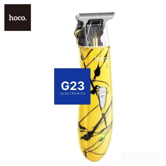 2263 Plaukų kirpimo mašinėlė Hoco DAR17 geltona WWW.G23.LT