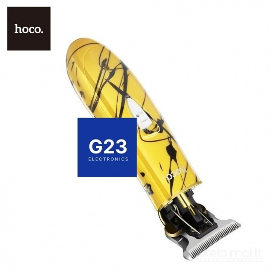 2263 Plaukų kirpimo mašinėlė Hoco DAR17 geltona WWW.G23.LT