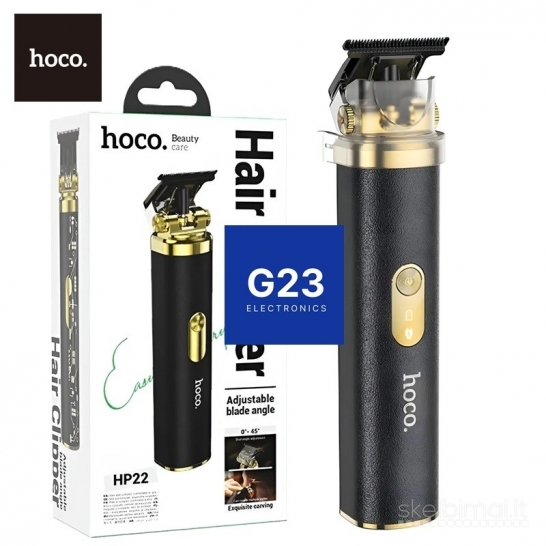 2264 Plaukų kirpimo mašinėlė Hoco HP22 juoda WWW.G23.LT