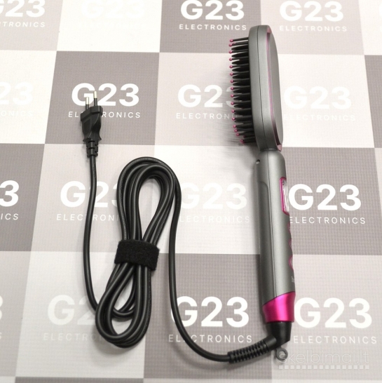 2290 Plaukų tiesinimo šepetys Hoco HP44 pilkas WWW.G23.LT