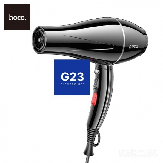 2291 Plaukų džiovintuvas Hoco HP12 1450 W juodas WWW.G23.LT