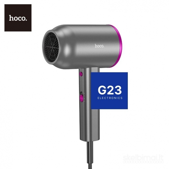 2292 Plaukų džiovintuvas Hoco HP13 1600 W pilkas WWW.G23.LT