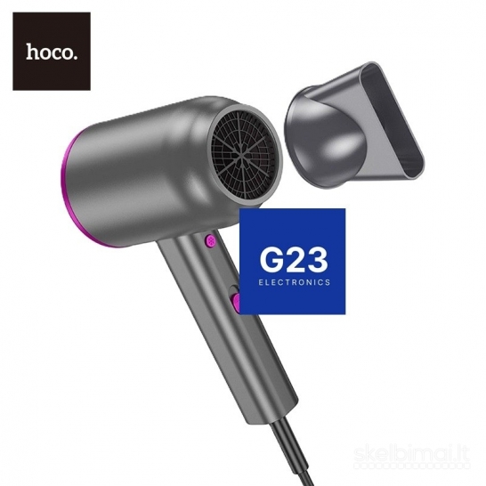 2292 Plaukų džiovintuvas Hoco HP13 1600 W pilkas WWW.G23.LT