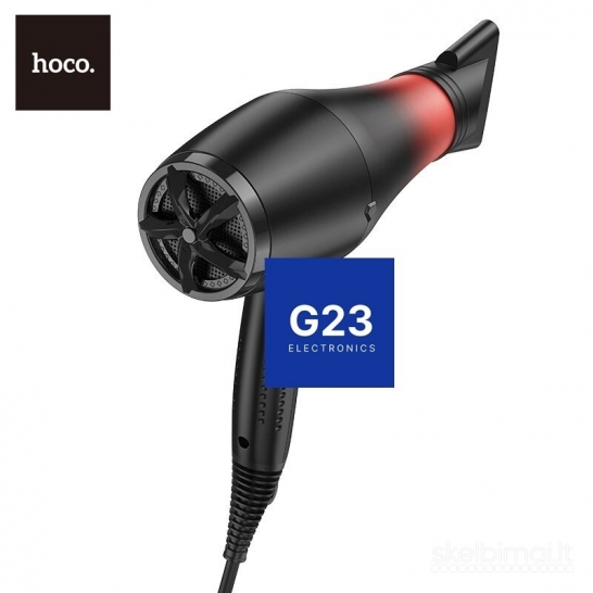 2293 Plaukų džiovintuvas Hoco HP15 2400 W raudonas juodas WWW.G23.LT