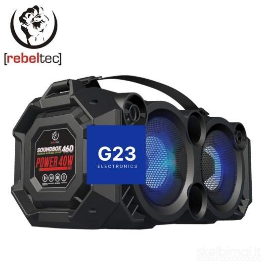 2295 Bluetooth garsiakalbis kolonėlė RebelTec SoundBOX 460 WWW.G23.LT