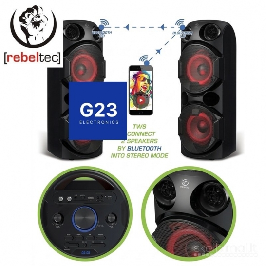 2297 Bluetooth garsiakalbis kolonėlė RebelTec SoundBOX 630 WWW.G23.LT