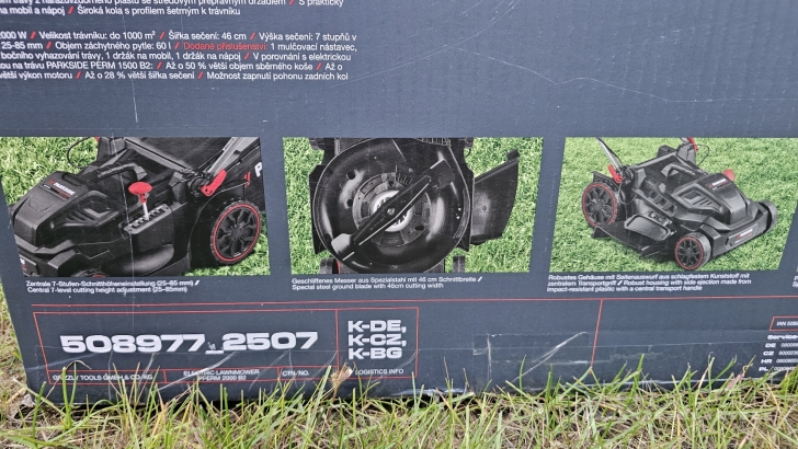 Nauja elektrinė vejapjovė Parkside Performance PPERM 2000 B2