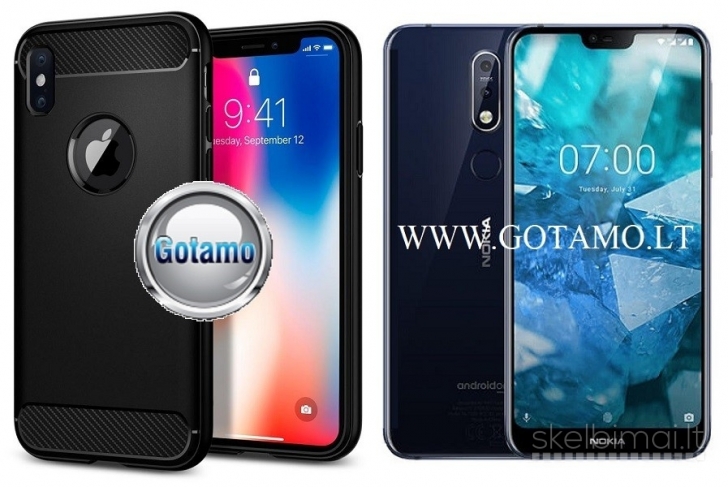2417 Siege dėklas nugarėlė Nokia 7.1 telefonui WWW.G23.LT