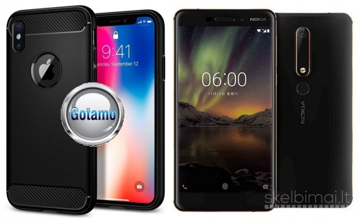 2443 Siege dėklas nugarėlė Nokia 6.1 Nokia 6 (2018) WWW.G23.LT
