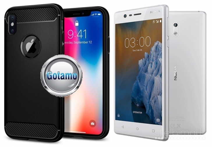 2464 Siege dėklas nugarėlė Nokia 3 telefonui WWW.G23.LT