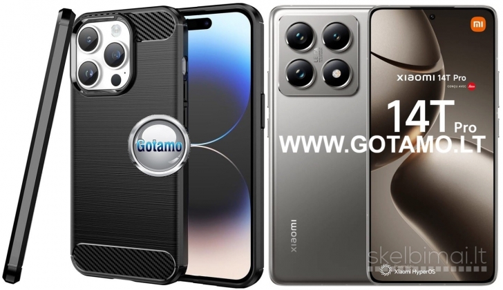 2473 Siege dėklai nugarėlės Xiaomi 14T / 14T Pro telefonams WWW.G23.LT