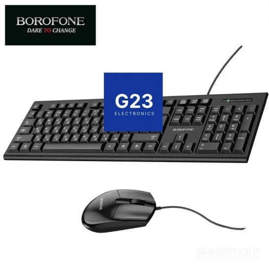 Laidinis klaviatūros ir pelės komplektas Borofone BG6 WWW.G23.LT