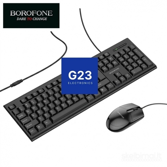 Laidinis klaviatūros ir pelės komplektas Borofone BG6 WWW.G23.LT