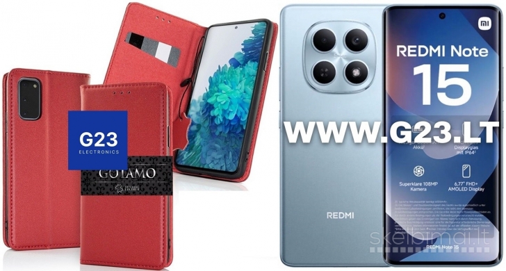 2516 Gotamo Vintage odinis dėklas Redmi Note 15 4G, 5G, Poco M8 5G WWW.G23.LT