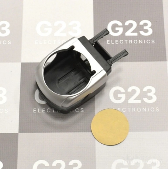 2528 Automobilinis puodelio laikiklis prie grotelių sidabro spalvos WWW.G23.LT