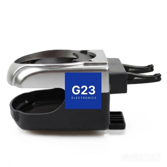 2528 Automobilinis puodelio laikiklis prie grotelių sidabro spalvos WWW.G23.LT