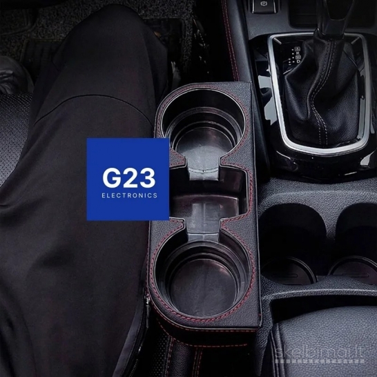 2529 Automobilinis dviejų puodelių ir telefono laikiklis WWW.G23.LT