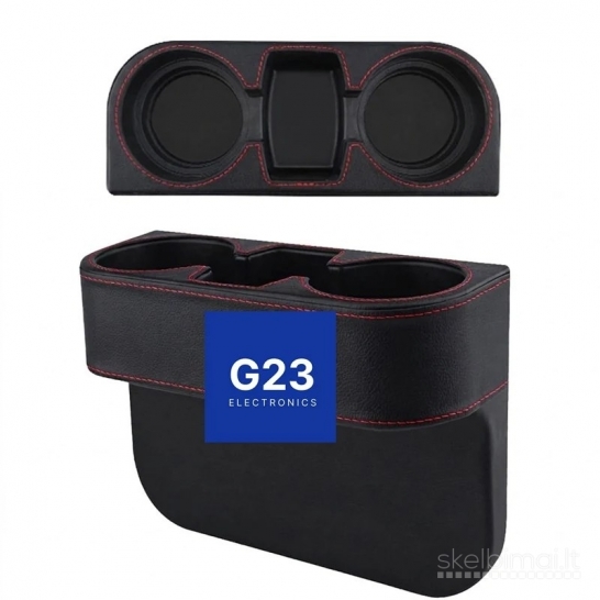 2529 Automobilinis dviejų puodelių ir telefono laikiklis WWW.G23.LT